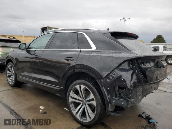 2020 Audi Q8 Premium Plus z VIN WA1EVAF1XLD004366, wystawiony jako Copart lot #75661534 z przebiegiem 52 301 mil mil oraz Szkoda całkowita • Salvage title. Historia ofert i sprzedaży dostępna na DreamBid. Obrazek 2.