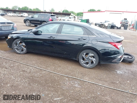 2024 Hyundai Elantra SEL with VIN KMHLS4DG0RU643875, listed as a IAAI auction lot 42496674 with 74,487 mi miles and . Bid and sale history available at DreamBid. Image 3.