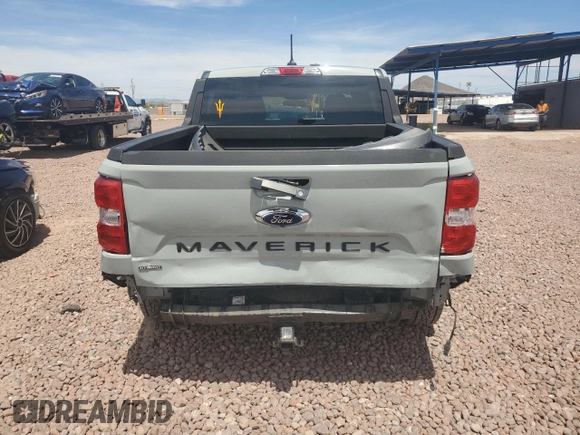 2022 Ford Maverick XL with VIN 3FTTW8E33NRA08789, listed as a Copart auction lot 53835065 with 30,464 mi miles and Salvage Title. Bid and sale history available at DreamBid. Image 6.