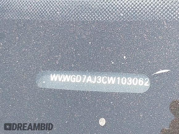 2012 Volkswagen GTI w/Sunroof & Navi PZEV с VIN WVWGD7AJ3CW103062, выставлен на аукционе IAAI как лот 42543885 с пробегом 180 829 миль миль и . История ставок и продаж доступна на DreamBid. Изображение 9.
