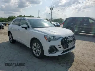 2021 Audi Q3 S line Premium with VIN WA1DECF32M1045084, listed as a Copart auction lot 54657575 with 35,265 mi miles and Salvage Title. Bid and sale history available at DreamBid. Image 13.