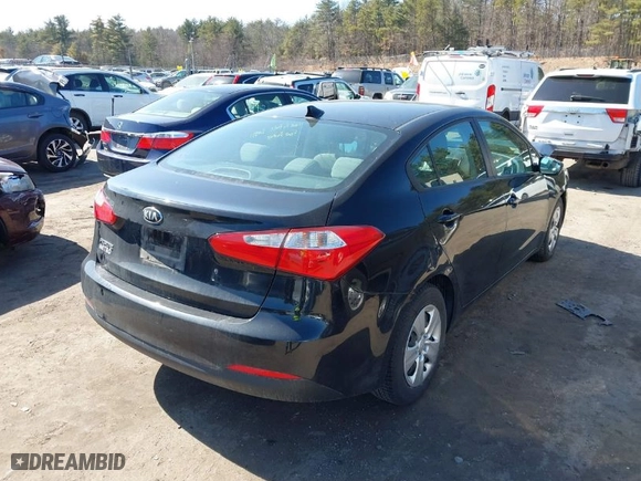 2015 Kia Forte LX with VIN KNAFK4A69F5407015, listed as a IAAI auction lot 41787779 with 50,987 mi miles. Bid and sale history available at carsss.com. Image 4.