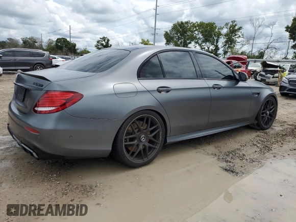2018 Mercedes-Benz E-Class AMG E 63 S with VIN WDDZF8KB8JA369628, listed as a Copart auction lot 70928084 with 76,874 mi miles and Non Repairable. Bid and sale history available at carsss.com. Image 3.