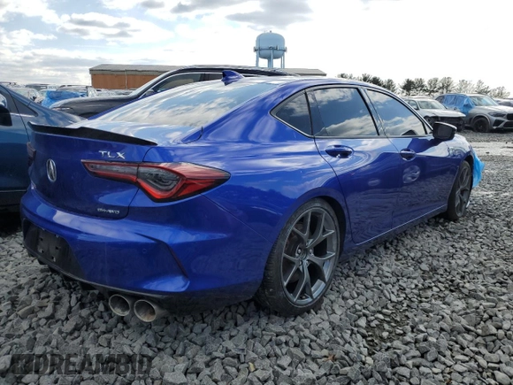 2023 Acura TLX Type S w/Performance Tire with VIN 19UUB7F99PA001485, listed as a Copart auction lot 43048695 with 31,953 mi miles and Salvage Title. Bid and sale history available at carsss.com. Image 3.
