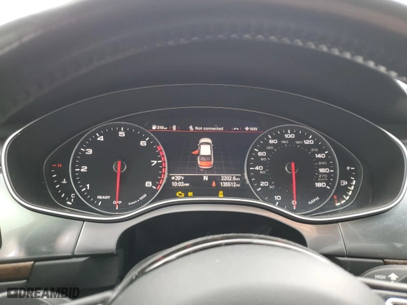2016 Audi A6 3.0T Premium Plus with VIN WAUFGAFC1GN199115, listed as a Copart auction lot 50701965 with 135,512 mi miles and Salvage Title. Bid and sale history available at carsss.com. Image 9.