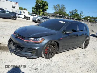 2021 Volkswagen Golf GTI S with VIN 3VW5T7AU9MM000151, listed as a Copart auction lot 82576074 with 70,094 mi miles and Non Repairable. Bid and sale history available at carsss.com. Image 1.