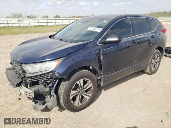 2018 Honda CR-V LX with VIN 5J6RW5H37JL001626, listed as a Copart auction lot 49652365 with 108,566 mi miles and Salvage Title. Bid and sale history available at carsss.com. Image 1.