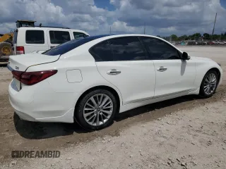 2021 Infiniti Q50 Luxe z VIN JN1EV7BP6MM704845, wystawiony jako Copart lot #58539515 z przebiegiem 16 460 mil mil oraz Szkoda całkowita • Salvage title. Historia ofert i sprzedaży dostępna na DreamBid. Obrazek 3.