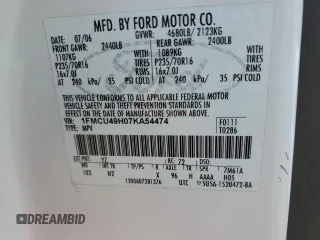 2007 Ford Escape Hybrid with VIN 1FMCU49H07KA54474, listed as a Copart auction lot 51008395 with 161,824 mi miles and Salvage Title. Bid and sale history available at carsss.com. Image 13.