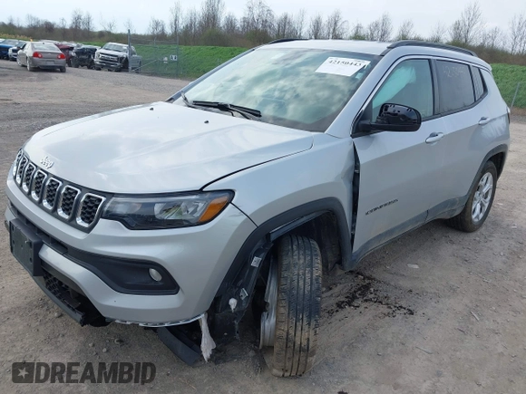 2024 Jeep Compass Latitude with VIN 3C4NJDBN0RT124448, listed as a IAAI auction lot 42150443 with 20,526 mi miles. Bid and sale history available at carsss.com. Image 18.