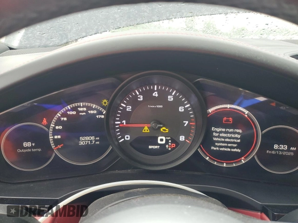 2020 Porsche Cayenne с VIN WP1AA2AY4LDA02251, выставлен на аукционе Copart как лот 59478965 с пробегом 52 806 миль миль и Списание • Salvage title. История ставок и продаж доступна на DreamBid. Изображение 9.