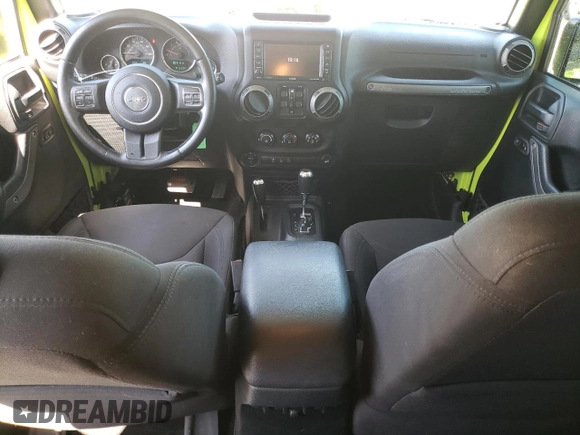 2016 Jeep Wrangler Unlimited Sport with VIN 1C4BJWDG8GL335001, listed as a Copart auction lot 53081785 with 91,533 mi miles and Salvage Title. Bid and sale history available at DreamBid. Image 8.