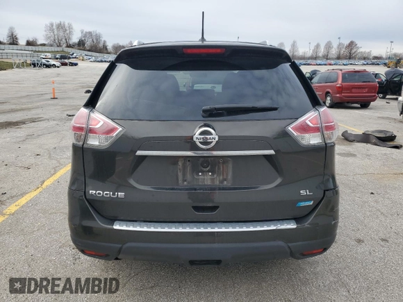 2014 Nissan Rogue SV with VIN 5N1AT2MT7EC824042, listed as a Copart auction lot 86864274 with 206,368 mi miles and Salvage Title. Bid and sale history available at DreamBid. Image 6.