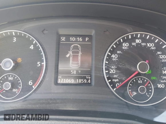 2013 Volkswagen Passat SE z VIN 1VWBN7A36DC061933, wystawiony jako IAAI lot #41972986 z przebiegiem 171 069 mil mil oraz . Historia ofert i sprzedaży dostępna na DreamBid. Obrazek 7.