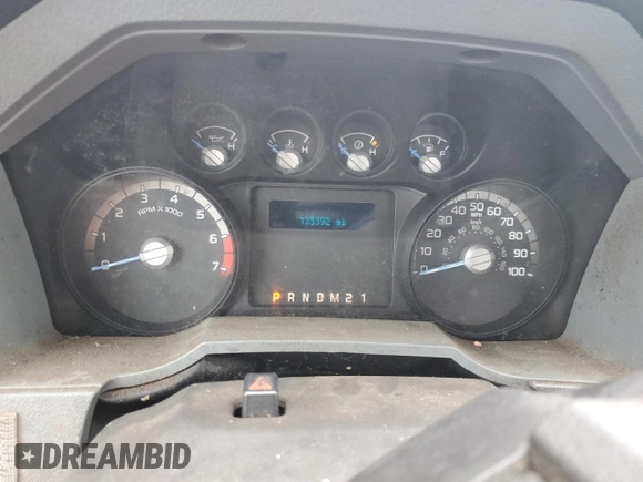 2015 Ford F-250 XLT with VIN 1FTBF2B63FEA06536, listed as a Copart auction lot 64244855 with 135,392 mi miles and Clean title. Bid and sale history available at DreamBid. Image 9.