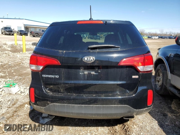 2015 Kia Sorento LX with VIN 5XYKT3A66FG625266, listed as a Copart auction lot 49502115 with 117,942 mi miles and Clean Title. Bid and sale history available at DreamBid. Image 6.