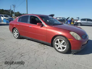 2003 Infiniti G35 w/Leather with VIN JNKCV51E83M017727, listed as a Copart auction lot 74471764 with 91,655 mi miles and Salvage Title. Bid and sale history available at DreamBid. Image 4.