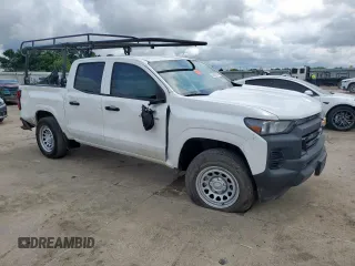 2024 Chevrolet Colorado 2WD Work Truck with VIN 1GCGSBEC2R1107923, listed as a Copart auction lot 58569805 with 32,419 mi miles and Salvage title. Bid and sale history available at DreamBid. Image 4.