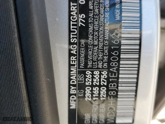 2014 Mercedes-Benz E-Class E 350 Luxury with VIN WDDHF8JB1EA806162, listed as a Copart auction lot 51018205 with 120,128 mi miles and Clean Title. Bid and sale history available at carsss.com. Image 13.
