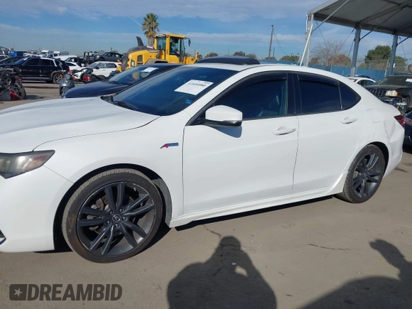 2018 Acura TLX w/A-SPEC Pkg with VIN 19UUB2F67JA003073, listed as a IAAI auction lot 41604080 with 121,078 mi miles. Bid and sale history available at carsss.com. Image 14.