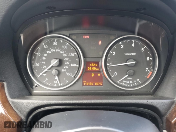 2011 BMW 3 Series 328i with VIN WBAPH5C56BA441217, listed as a Copart auction lot 49656175 with 116,166 mi miles and Clean Title. Bid and sale history available at carsss.com. Image 9.