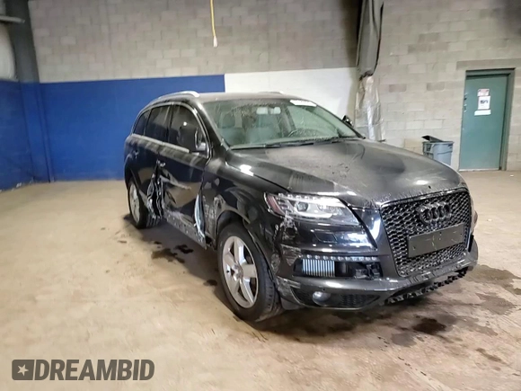 2014 Audi Q7 with VIN WA1CMBFE3ED007194, listed as a Copart auction lot 53189005 with Not provided miles and Salvage title. Bid and sale history available at DreamBid. Image 14.