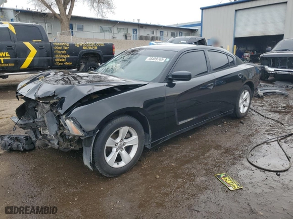2013 Dodge Charger SE with VIN 2C3CDXBGXDH508972, listed as a Copart auction lot 45409745 with NaN miles and Salvage Title. Bid and sale history available at carsss.com. Image 1.