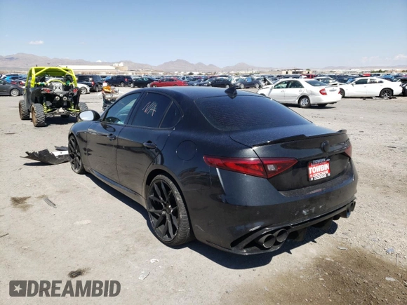 2017 Alfa Romeo Giulia with VIN ZARFAEBN3H7528685, listed as a Copart auction lot 59414802 with 0 mi miles. Bid and sale history available at carsss.com. Image 3.