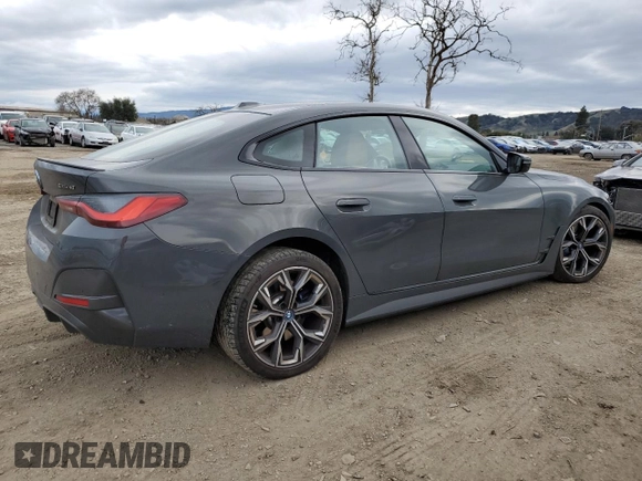 2022 BMW i4 eDrive40 z VIN WBY73AW08NFM60741, wystawiony jako Copart lot #43797635 z przebiegiem 24 051 mil mil oraz Szkoda całkowita • Salvage title. Historia ofert i sprzedaży dostępna na DreamBid. Obrazek 3.