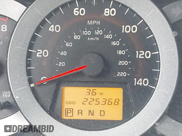 2010 Toyota RAV4 Ltd with VIN JTMDF4DV0A5022663, listed as a IAAI auction lot 41803613 with 225,368 mi miles. Bid and sale history available at carsss.com. Image 16.
