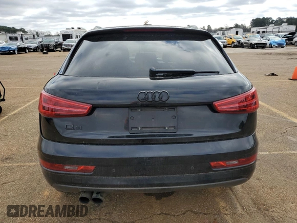 2017 Audi Q3 Premium with VIN WA1BCCFS4HR014740, listed as a Copart auction lot 48615285 with 0 mi miles and Salvage Title. Bid and sale history available at carsss.com. Image 6.