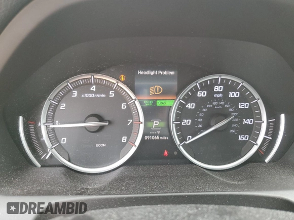 2017 Acura TLX V6 w/Technology Pkg with VIN 19UUB2F59HA003643, listed as a Copart auction lot 56173885 with 91,065 mi miles and Salvage title. Bid and sale history available at DreamBid. Image 9.
