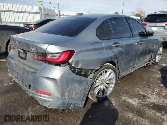 2023 BMW 3 Series 330i xDrive with VIN 3MW89FF0XP8D75507, listed as a Copart auction lot 43062285 with 34,396 mi miles and Salvage Title. Bid and sale history available at carsss.com. Image 3.