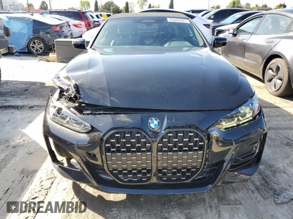 2023 BMW 4 Series 430i with VIN WBA23AT02PCL61138, listed as a Copart auction lot 45606085 with 18,698 mi miles and Salvage title. Bid and sale history available at DreamBid. Image 5.