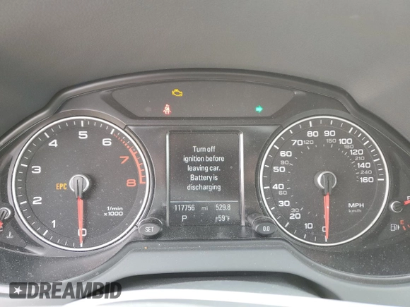 2014 Audi Q5 Premium Plus with VIN WA1LFAFP7EA125868, listed as a Copart auction lot 51979065 with 117,756 mi miles and Salvage title. Bid and sale history available at DreamBid. Image 9.