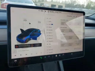 2023 Tesla Model 3 with VIN 5YJ3E1EA0PF550980, listed as a Copart auction lot 53725485 with 23,900 mi miles and Salvage Title. Bid and sale history available at carsss.com. Image 9.