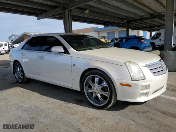 2007 Cadillac STS with VIN 1G6DW677170136074, listed as a Copart auction lot 47285545 with 114,321 mi miles and Salvage Title. Bid and sale history available at carsss.com. Image 4.