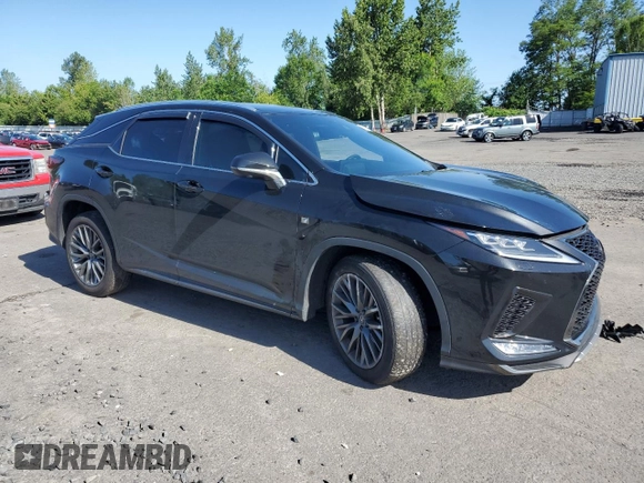 2022 Lexus RX with VIN 2T2YZMDA1NC356663, listed as a Copart auction lot 57732974 with 26,601 mi miles and Salvage Title. Bid and sale history available at carsss.com. Image 4.