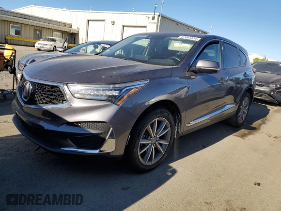 2019 Acura RDX w/Technology Pkg with VIN 5J8TC1H50KL009035, listed as a Copart auction lot 67491304 with Not Provided miles and Salvage Title. Bid and sale history available at carsss.com. Image 1.