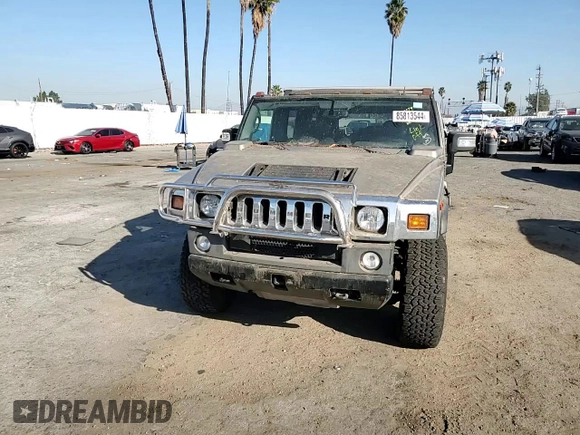 2006 Hummer H2 with VIN 5GRGN23U96H100245, listed as a Copart auction lot 85813544 with 0 mi miles and Salvage Title. Bid and sale history available at carsss.com. Image 12.