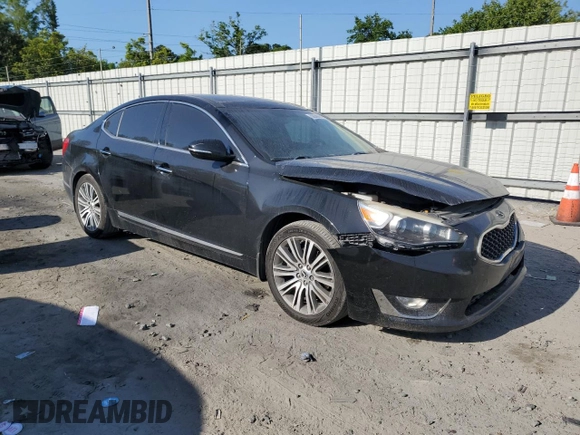 2015 Kia Cadenza Premium z VIN KNALN4D71F5187688, wystawiony jako Copart lot #52968615 z przebiegiem 143 762 mil mil oraz Szkoda całkowita • Salvage title. Historia ofert i sprzedaży dostępna na DreamBid. Obrazek 4.