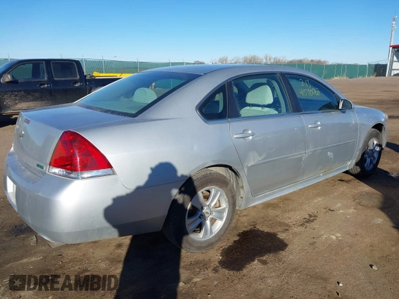 2013 Chevrolet Impala LS with VIN 2G1WF5E38D1254485, listed as a IAAI auction lot 41590062 with 93,217 mi miles and . Bid and sale history available at DreamBid. Image 4.