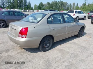 2006 Hyundai Elantra GLS with VIN KMHDN46D76U375496, listed as a IAAI auction lot 42583939 with 197,444 mi miles and . Bid and sale history available at DreamBid. Image 4.