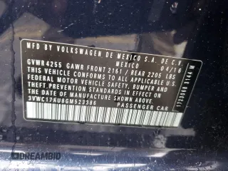 2016 Volkswagen Golf SportWagen TSI S with VIN 3VWC17AU8GM523386, listed as a Copart auction lot 68078524 with 0 mi miles and Clean Title. Bid and sale history available at carsss.com. Image 12.
