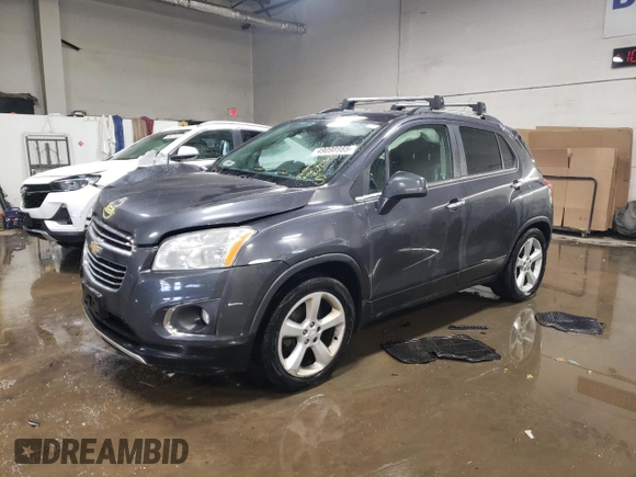 2016 Chevrolet Trax LTZ with VIN 3GNCJRSB5GL229579, listed as a Copart auction lot 49098985 with 151,093 mi miles and Salvage Title. Bid and sale history available at carsss.com. Image 1.