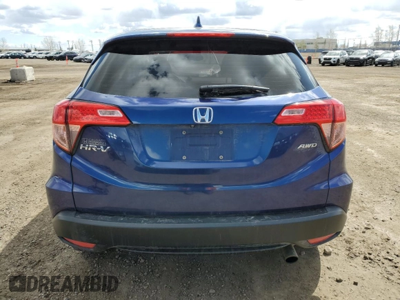 2016 Honda HR-V LX with VIN 3CZRU6H31GM113972, listed as a Copart auction lot 52394205 with 188,760 mi miles and Salvage Title. Bid and sale history available at carsss.com. Image 6.