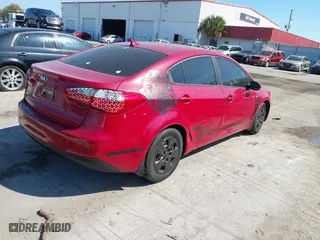 2016 Kia Forte LX with VIN KNAFK4A66G5510667, listed as a IAAI auction lot 41701919 with 165,361 mi miles. Bid and sale history available at carsss.com. Image 4.