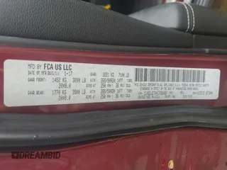 2017 Dodge Durango Citadel with VIN 1C4SDJET0HC799083, listed as a Copart auction lot 85513934 with 94,585 mi miles and Salvage Title. Bid and sale history available at DreamBid. Image 14.