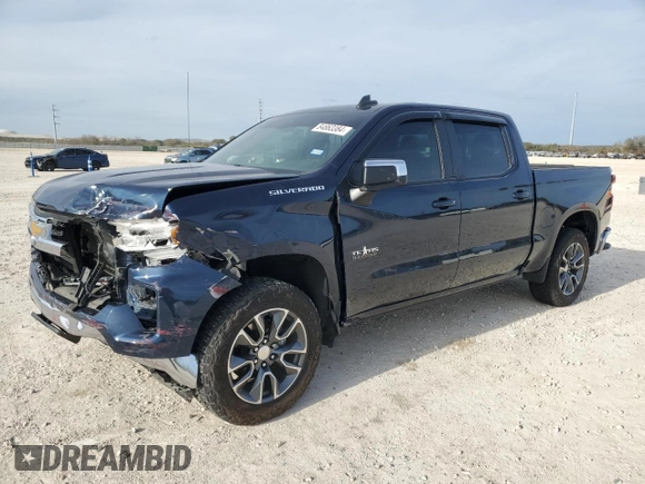 2022 Chevrolet Silverado 1500 LT with VIN 2GCPACED9N1506432, listed as a Copart auction lot 84863384 with 24,695 mi miles and Salvage Title. Bid and sale history available at carsss.com. Image 1.