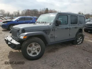 2021 Jeep Wrangler Unlimited Freedom with VIN 1C4HJXDN4MW672340, listed as a Copart auction lot 49406695 with 48,832 mi miles and Salvage title. Bid and sale history available at DreamBid. Image 1.